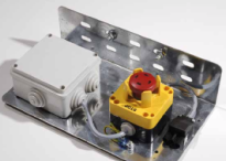 Arrêt d'urgence raccordé avec boite de répartition sur support pour Kit SKG 5