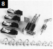 Colis d'accessoires coulisseaux et attelage contrepoids ref. 11194002 pour Microlift Pièces